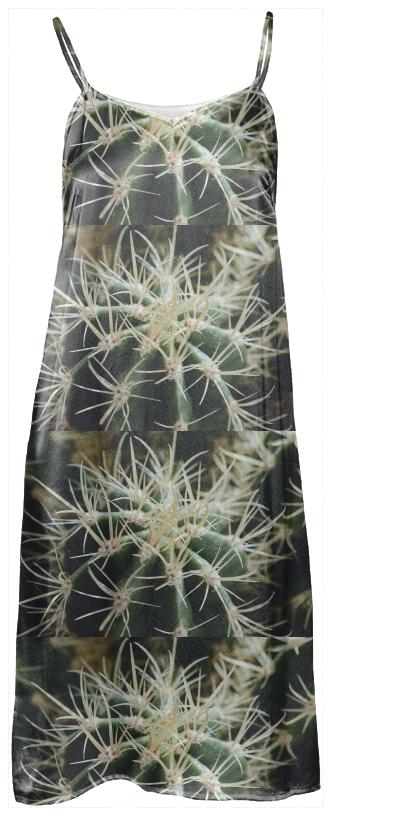Cactus Close Up Slip Dress