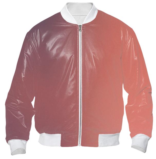 Red Gradient Bomber Jacket