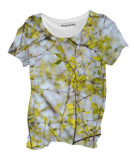 Spring Pattern Drape Shirt