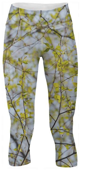Spring Pattern Yoga Pants