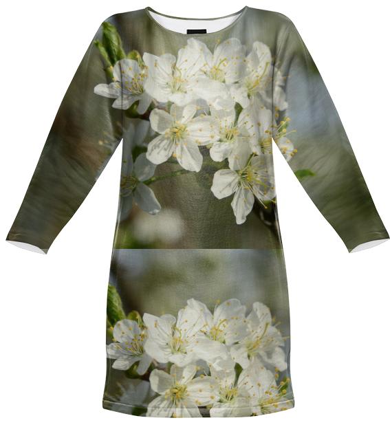 Spring Flowers Pattern 2 Sweatshirt Dress