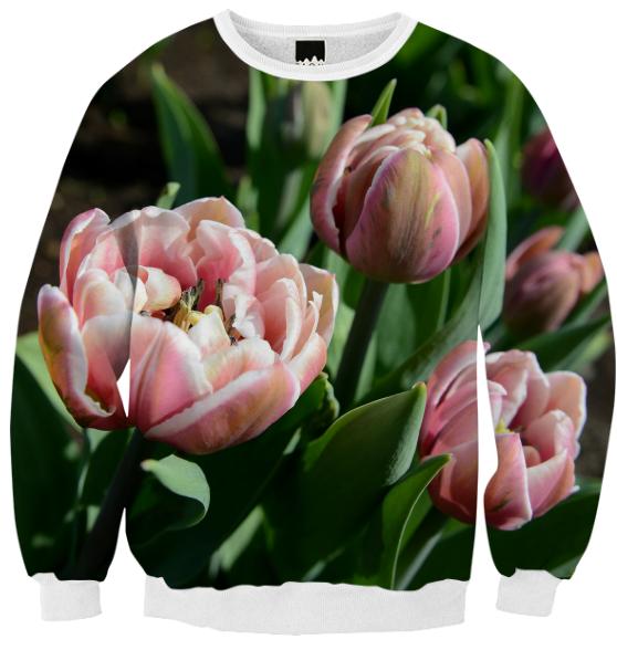 Tulips Ribbed Sweatshirt