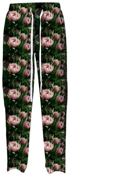 Tulips Pattern Pajama Pant