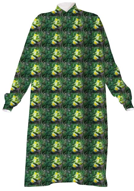 Linaria Flower Pattern VP Shirtdress