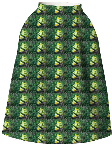 Linaria Flower Pattern VP Neoprene Full Skirt