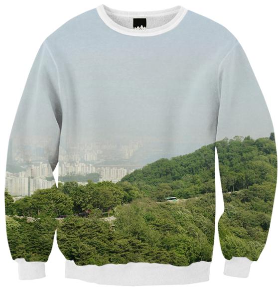 Seoul View Ribbed Sweatshirt