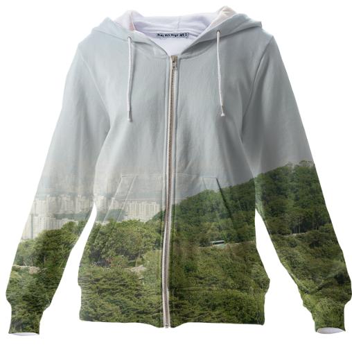 Seoul View Zip Up Hoodie