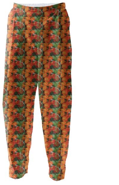 Bumblebee on Marigold Pattern Relaxed Pant