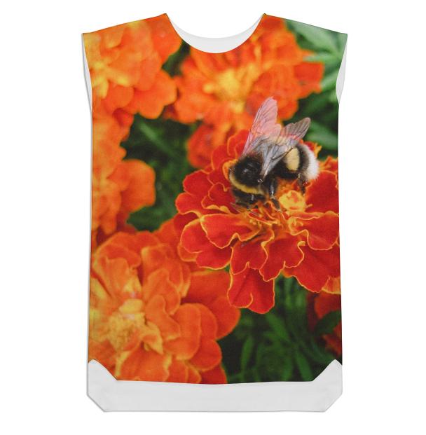 Bumblebee on Marigold Shift Dress