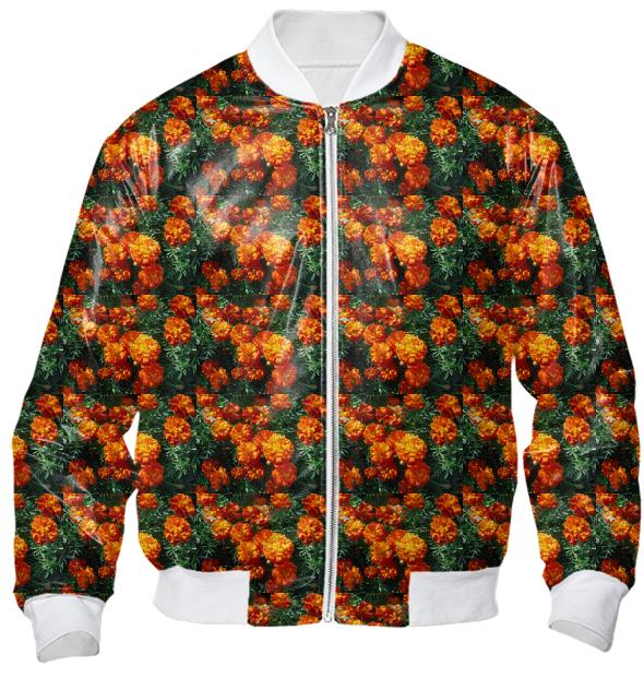 Tagetes Pattern Bomber Jacket