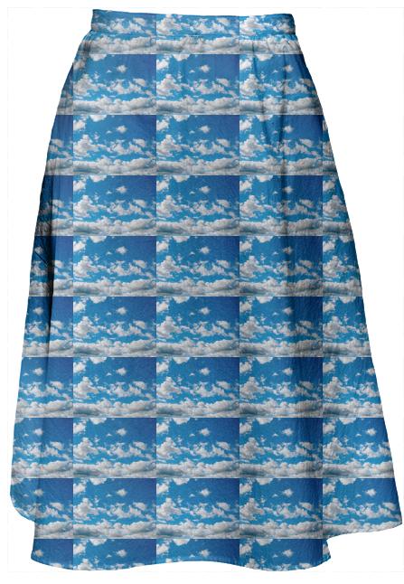 Bright Blue Sky Pattern