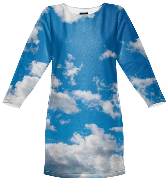 Bright Blue Sky Sweatshirt Dress