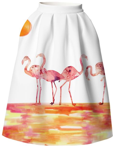 The Wading Flamingos VP Neoprene Full Skirt