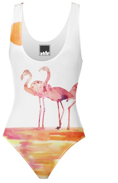 The Wading Flamingos Swimsuit
