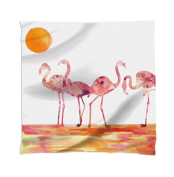 The Wading Flamingos Scarf