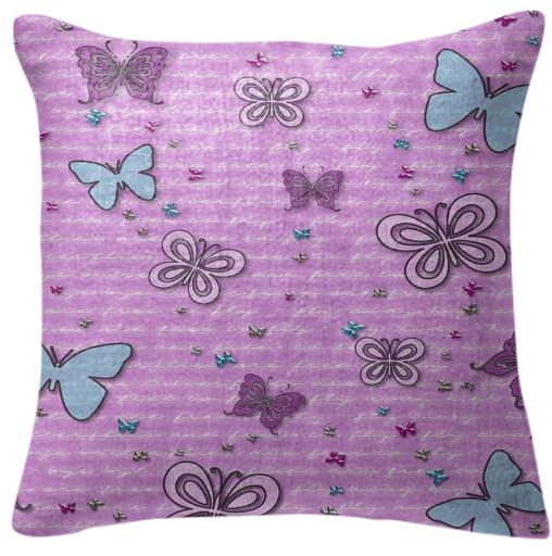 butterflies pillow