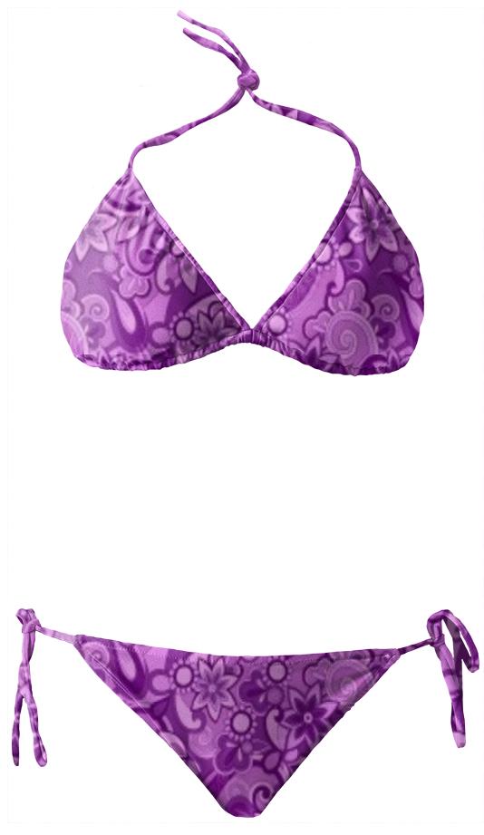 purple love bikini