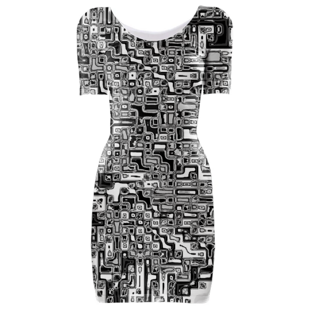 squared white black