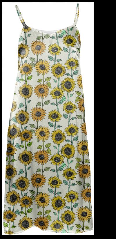 Sunflower Slip Dress PAOM Sunflower Slip Dress PAOM