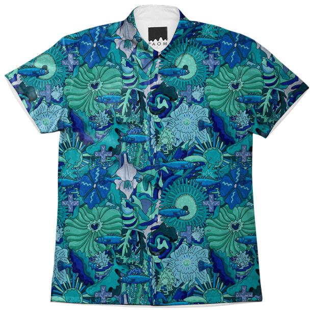 POOL Bluefish Hawaiian Shirt