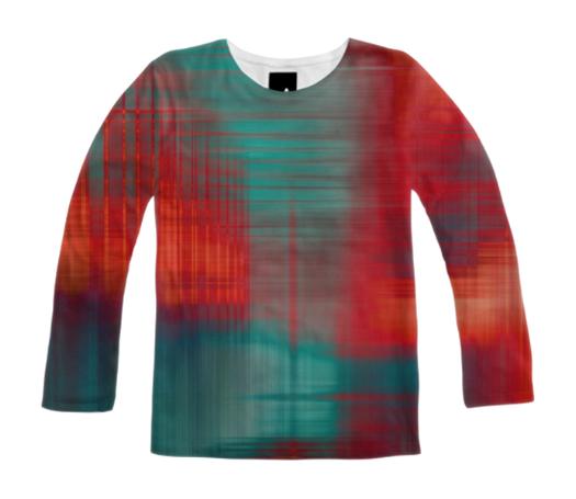 Basic slim fit long sleeve shirt abstract