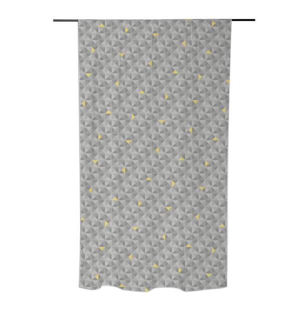 Greyspin Yellow Curtain