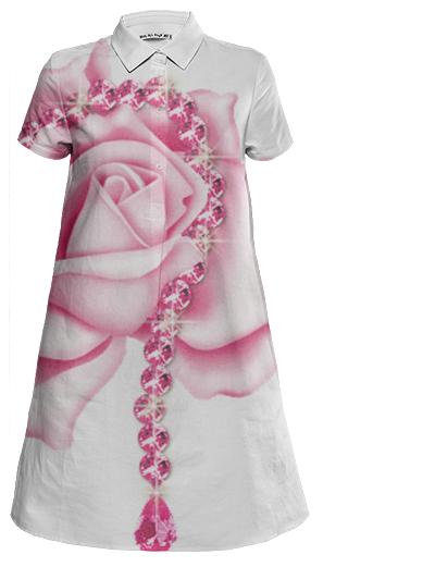 Isabel SK rose Shirt dress