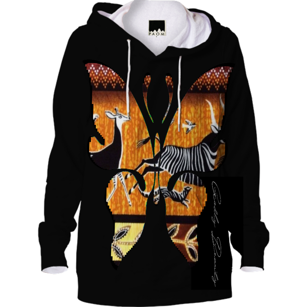 Blk Butterfly hoodie (animal)