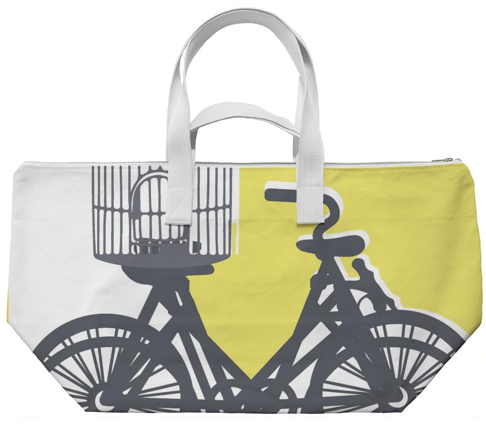 Street bike and emty bird cage