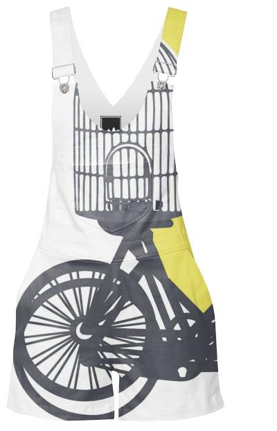 Street bike and emty bird cage
