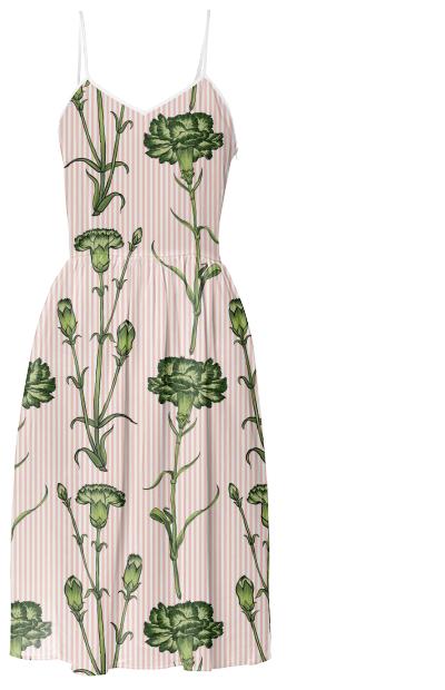 Green Carnations Dress