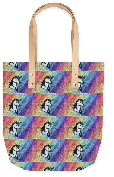 Pop Art Unicorn Print Tote