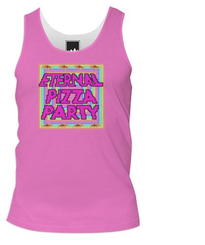 Eternal Pizza Party Pink Tank