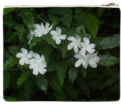 White Flowers Clutch