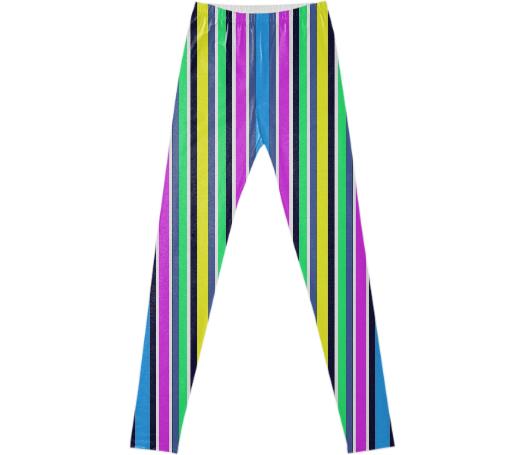 Multi colour strip legging