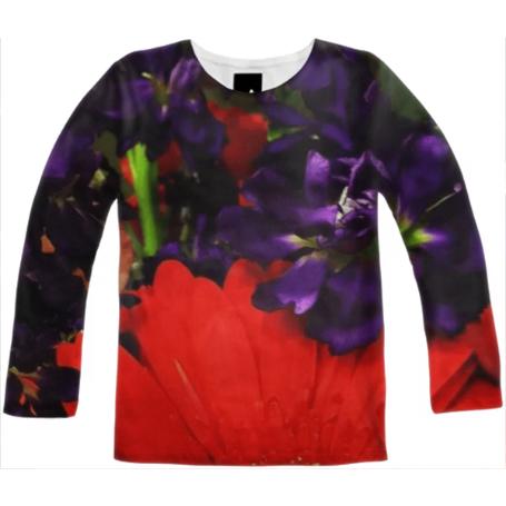 Bold Flowers Long Sleeve Tee