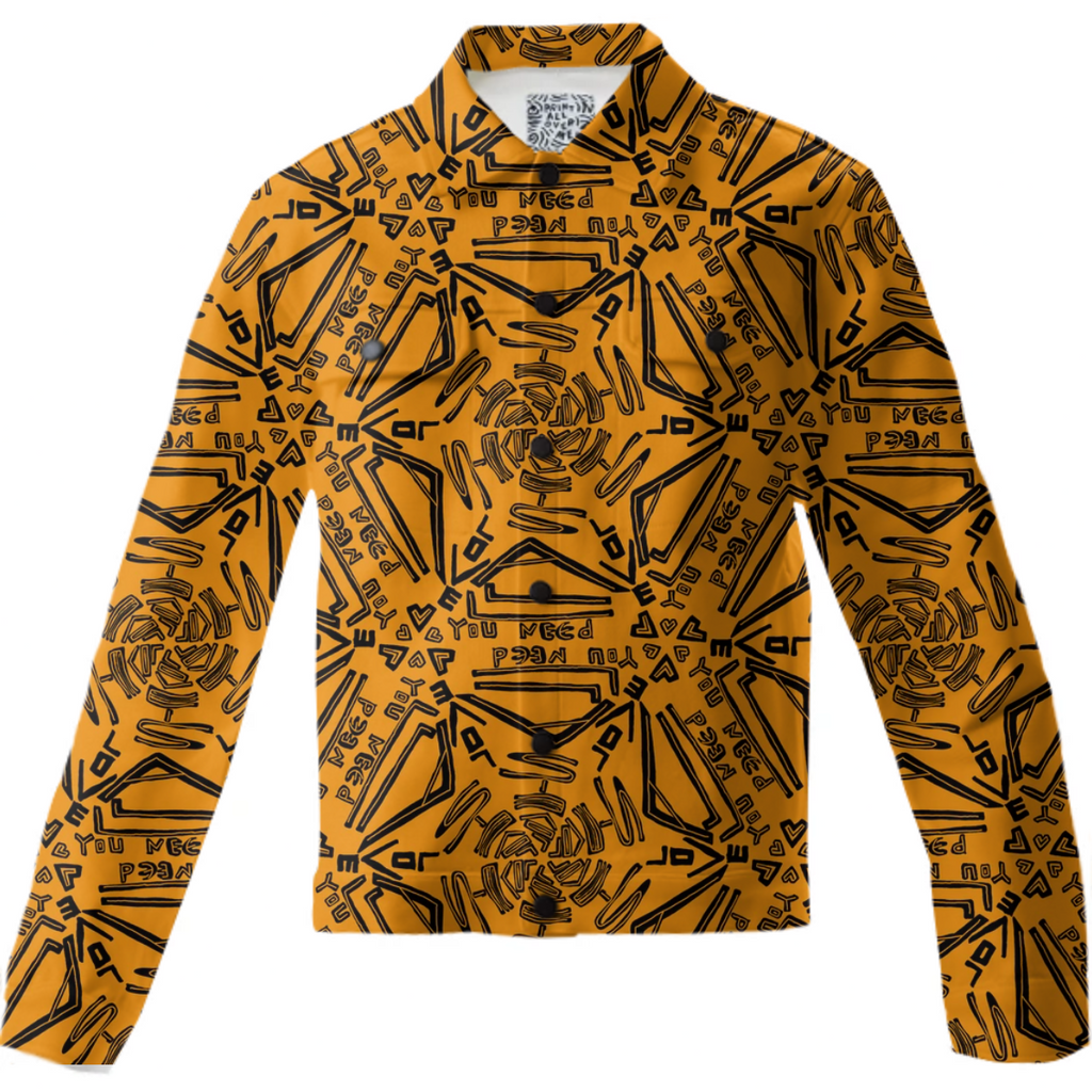 Love is all you need geometric pattern