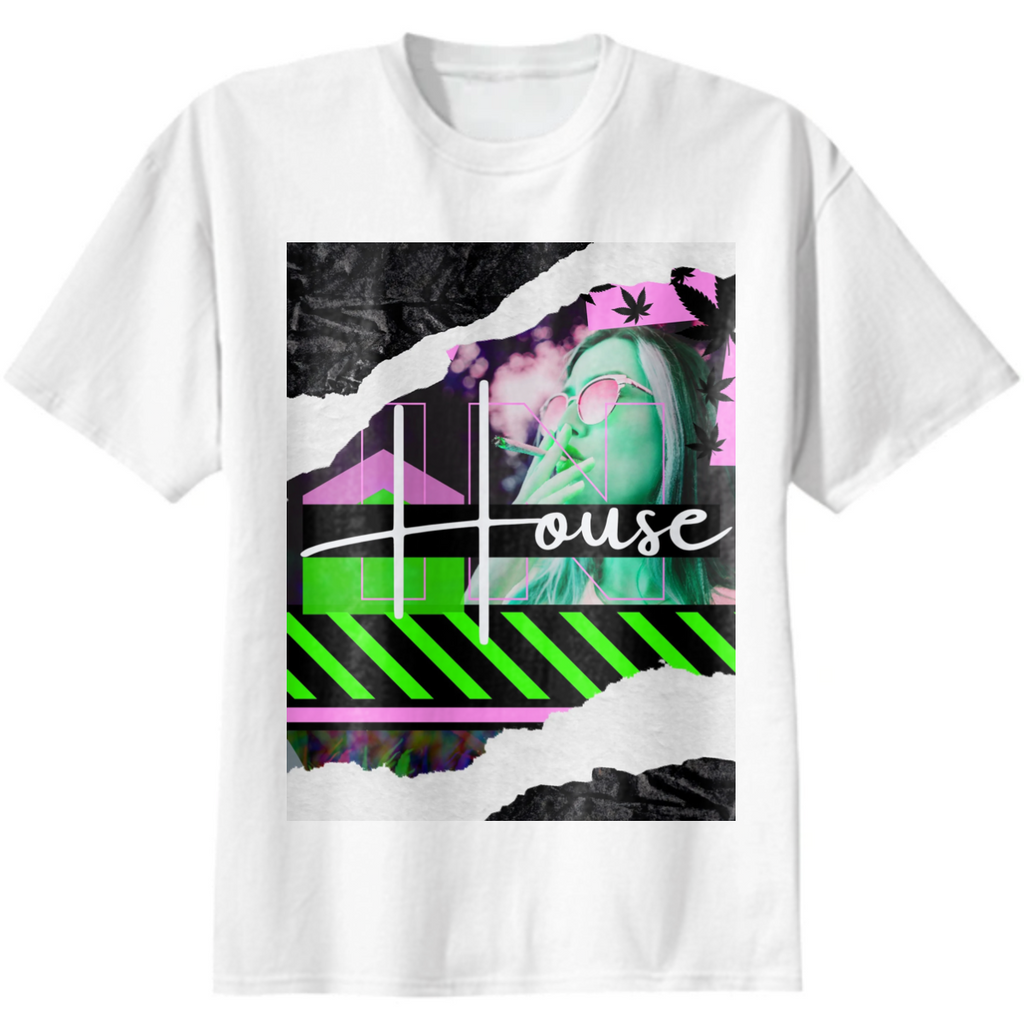 IN HOUSE She Smokes T-Shirt white