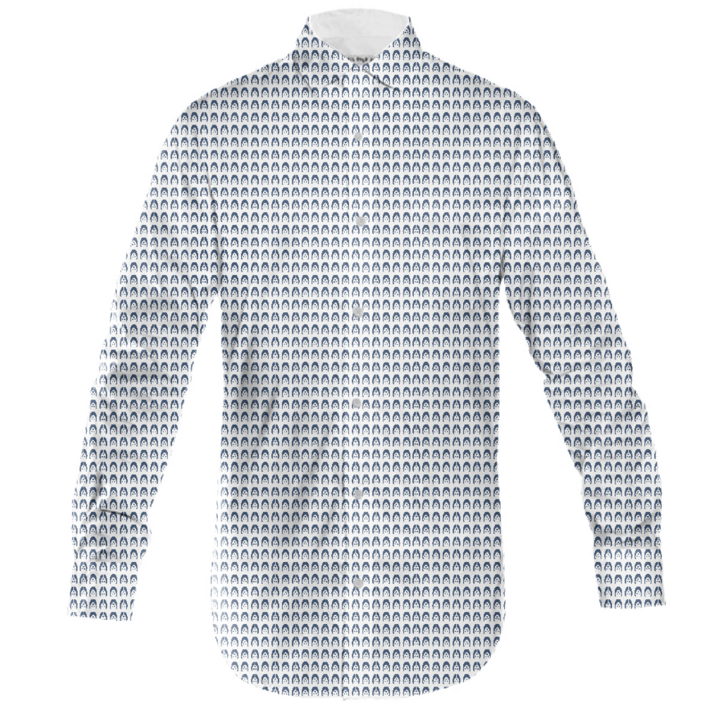 ME Earth Alliance Logo Pattern Button Up Shirt