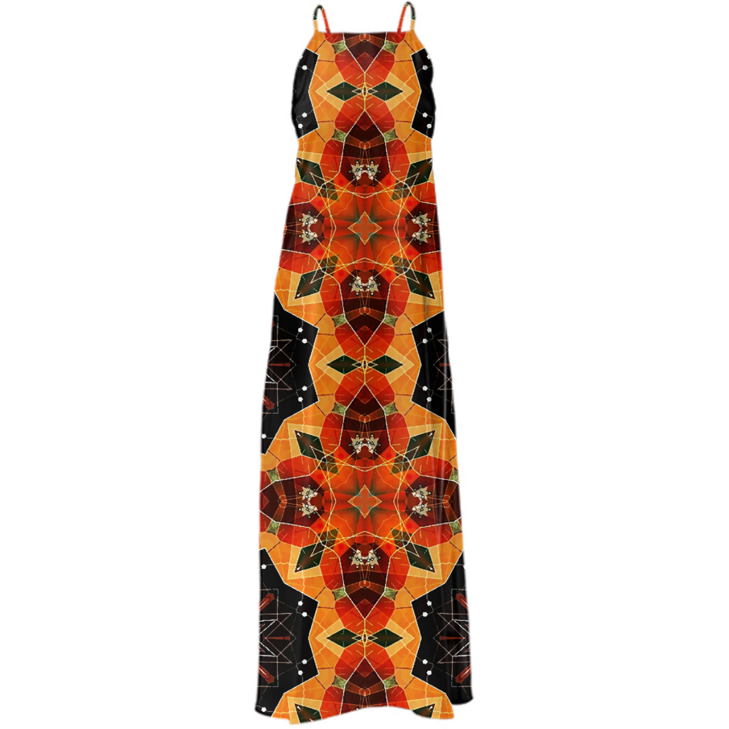 Autumn Poly Twill Maxi Dress