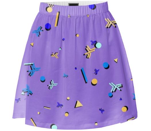 RetroHaskell Purple At The Beach Summer Skirt