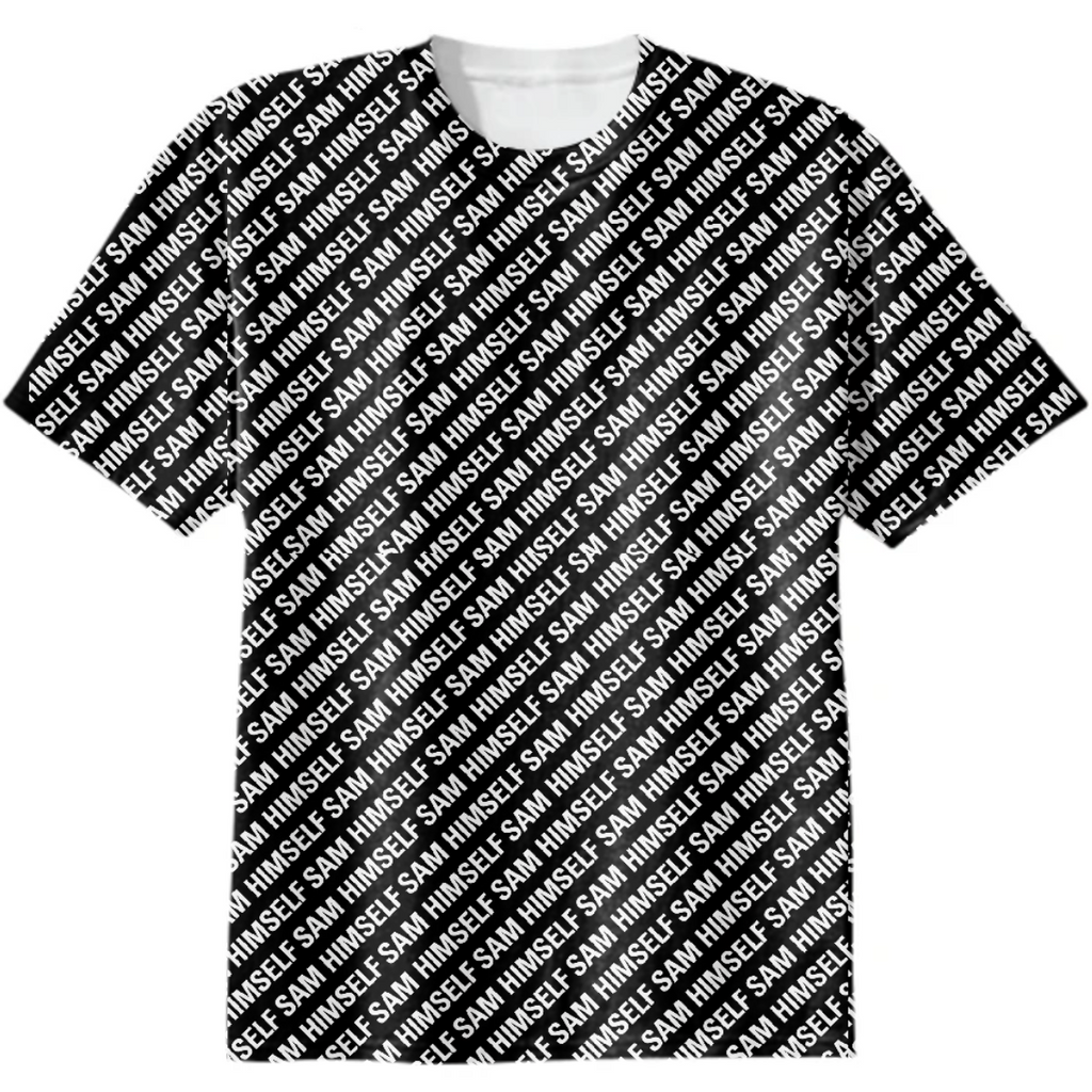 T SHIRT WHITE ON BLACK 2