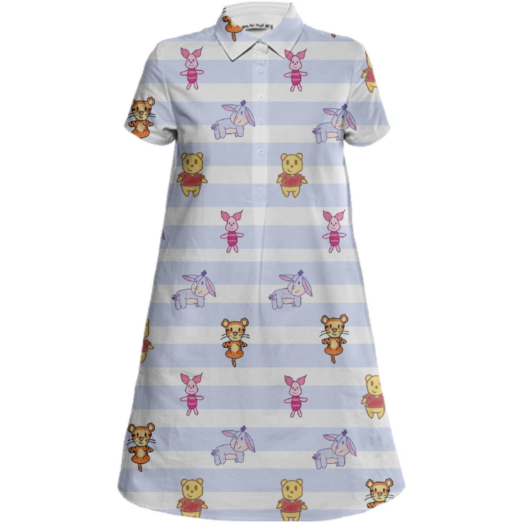 Winnie the pooh mini shift dress