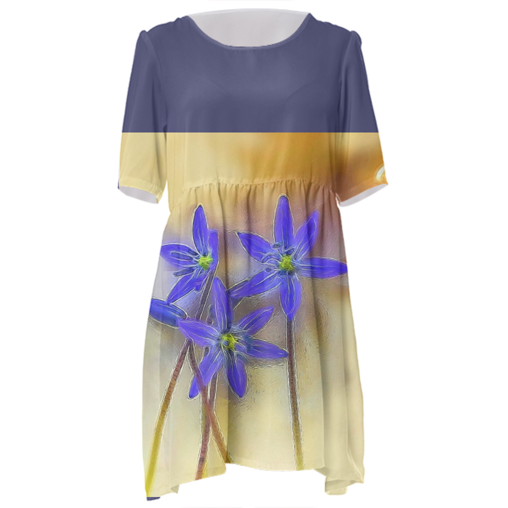 april flowers babydoll dress