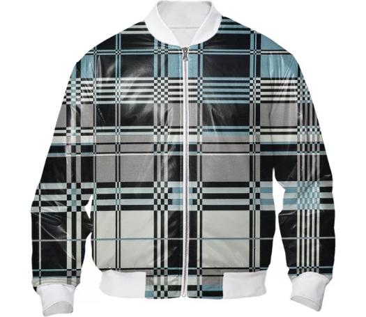 Blue Basque Gaultier bomber jacket