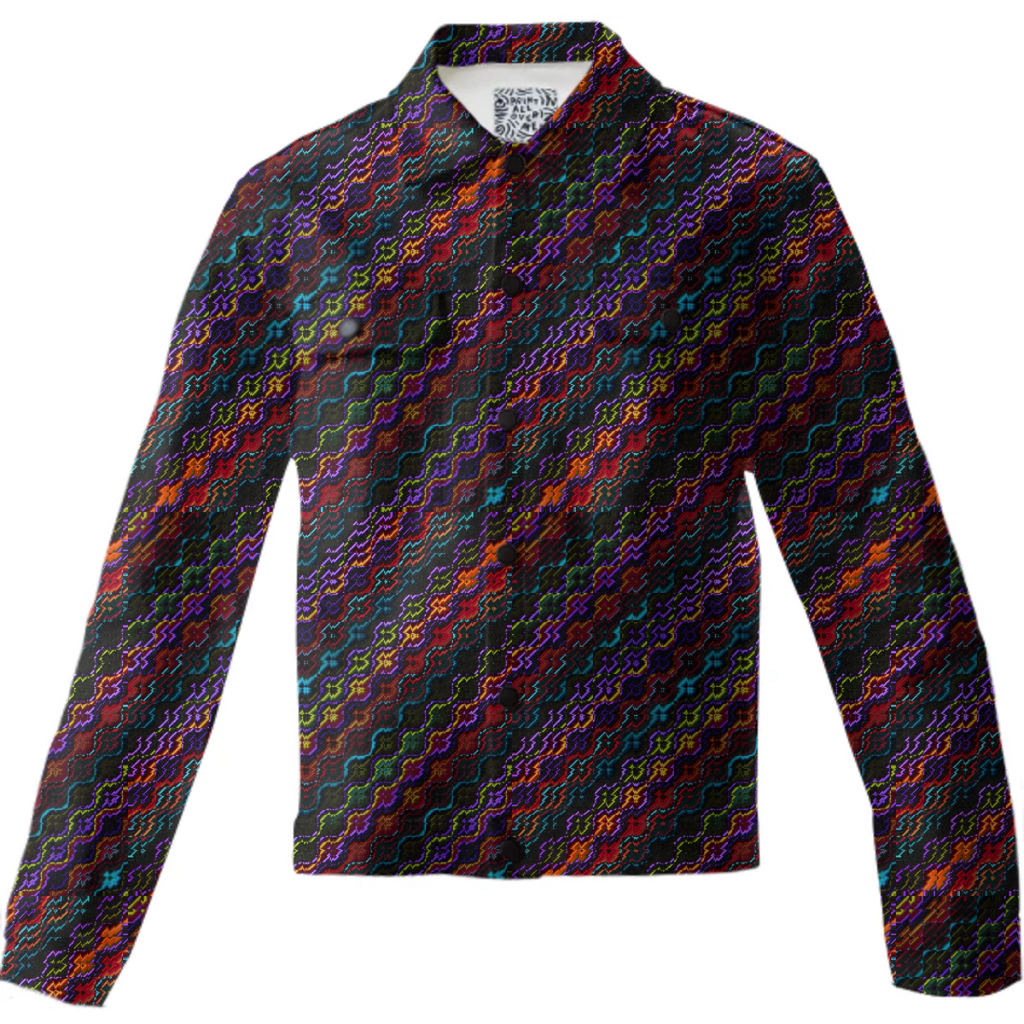 Dark Multicolored Mosaic Design Pattern