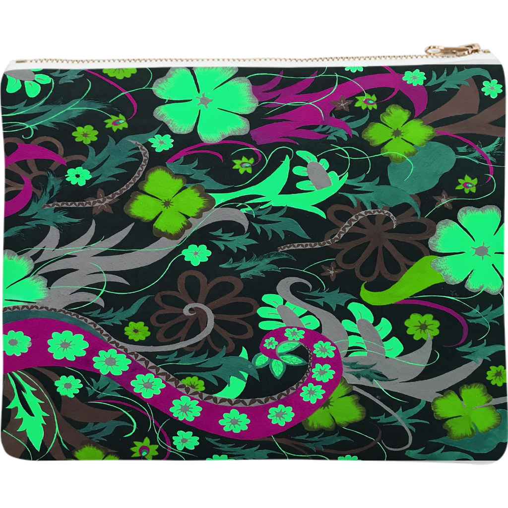 Floral Jungle Neoprene Clutch