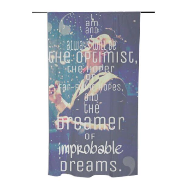 Eleventh Doctor Quote Curtain