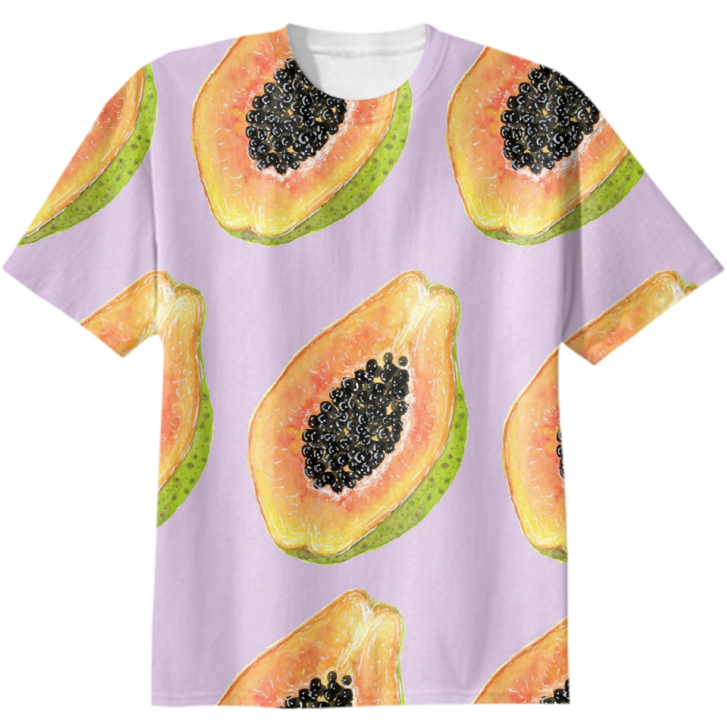 Papaya Lavender Tshirt StitchPrism