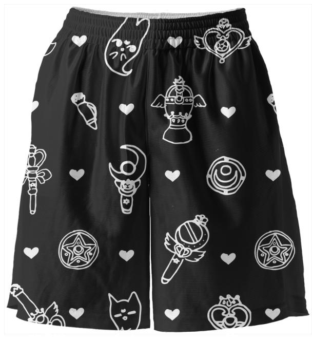 moon pride basketball shorts